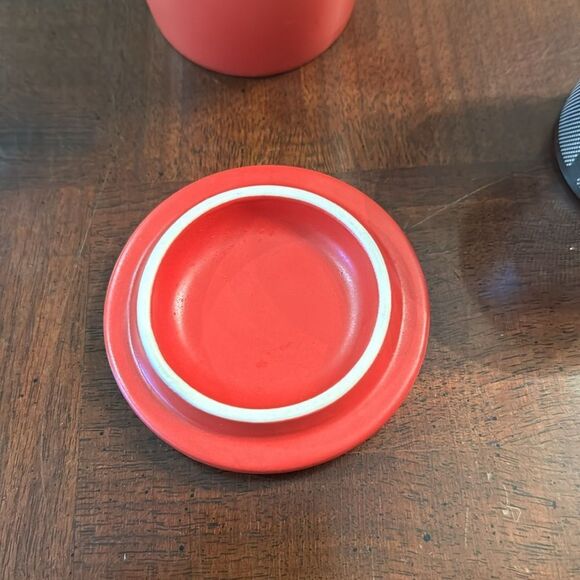 TEAVANA Tea Cup Mug with Lid Red White Gradient Starbucks - Picture 6 of 9